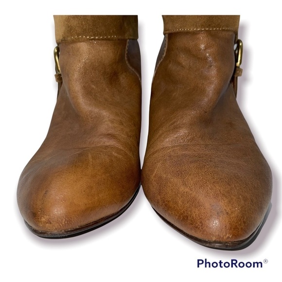 Lucky Brand Leather & Suede Boots - Almond Toe - Size 38 - Picture 5 of 11